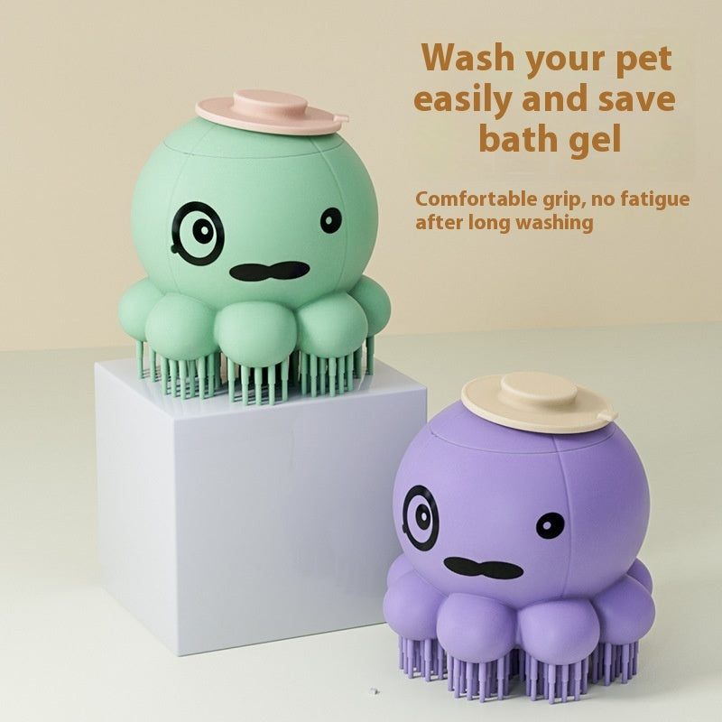 Silicone Pet Bath Massage Comb