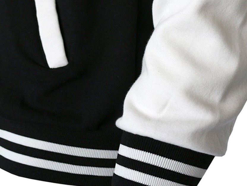 Men’s Baseball Jacket – Classic Varsity Bomber Coat for Casual & Sportswear