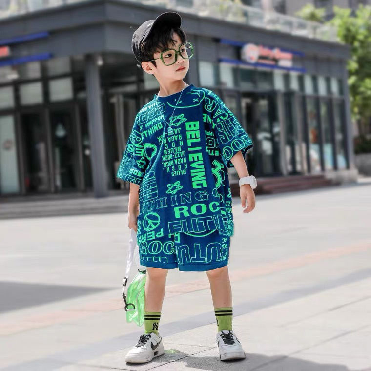 Boys' Western-Style Short-Sleeve Shirt – Casual & Fashionable Children's Clothing