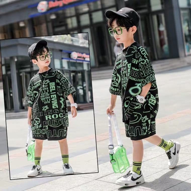 Boys' Western-Style Short-Sleeve Shirt – Casual & Fashionable Children's Clothing