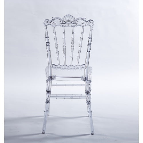 Set of 4 Elegant Dining Chairs – Welded Frame with Sleek Plastic Seats for Events & Special Occasions