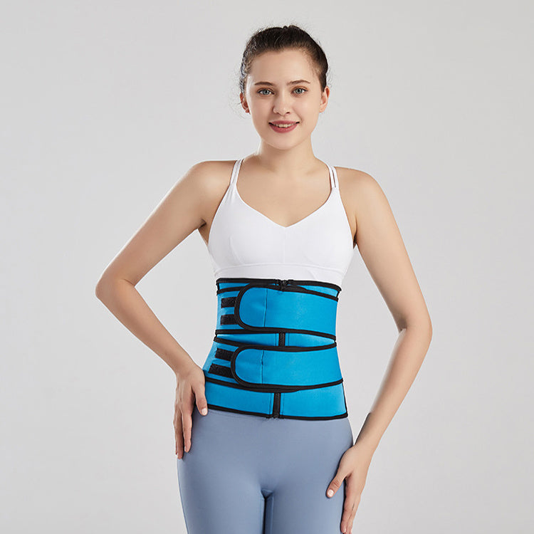 Women’s Tummy Sweat Shapewear Bodysuit – Waist Trainer Slimming Corset with 2-3 Adjustable Belts