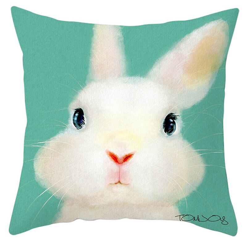 Easter Pillowcase – Soft Short Plush Cushion Cover for Spring & Holiday Home Decor