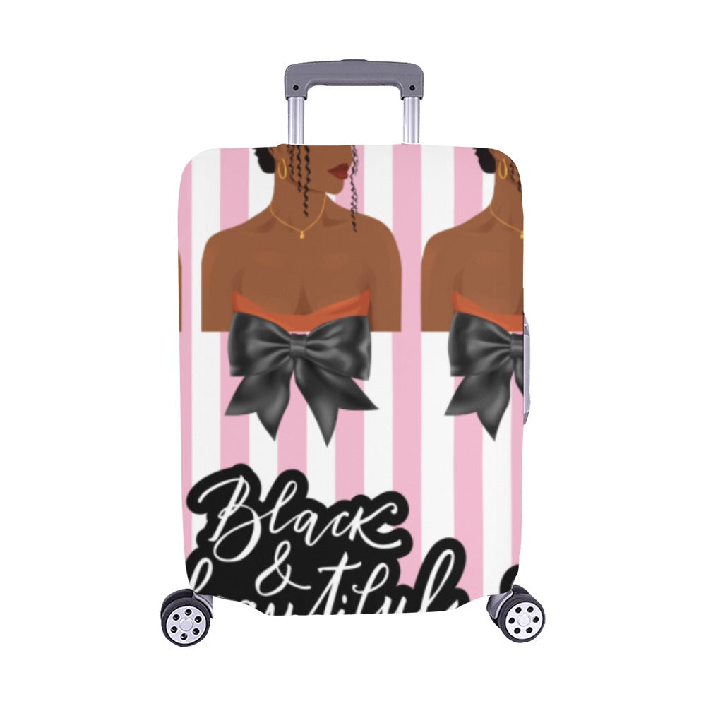 Black & Beautiful Stripes Luggage Covers