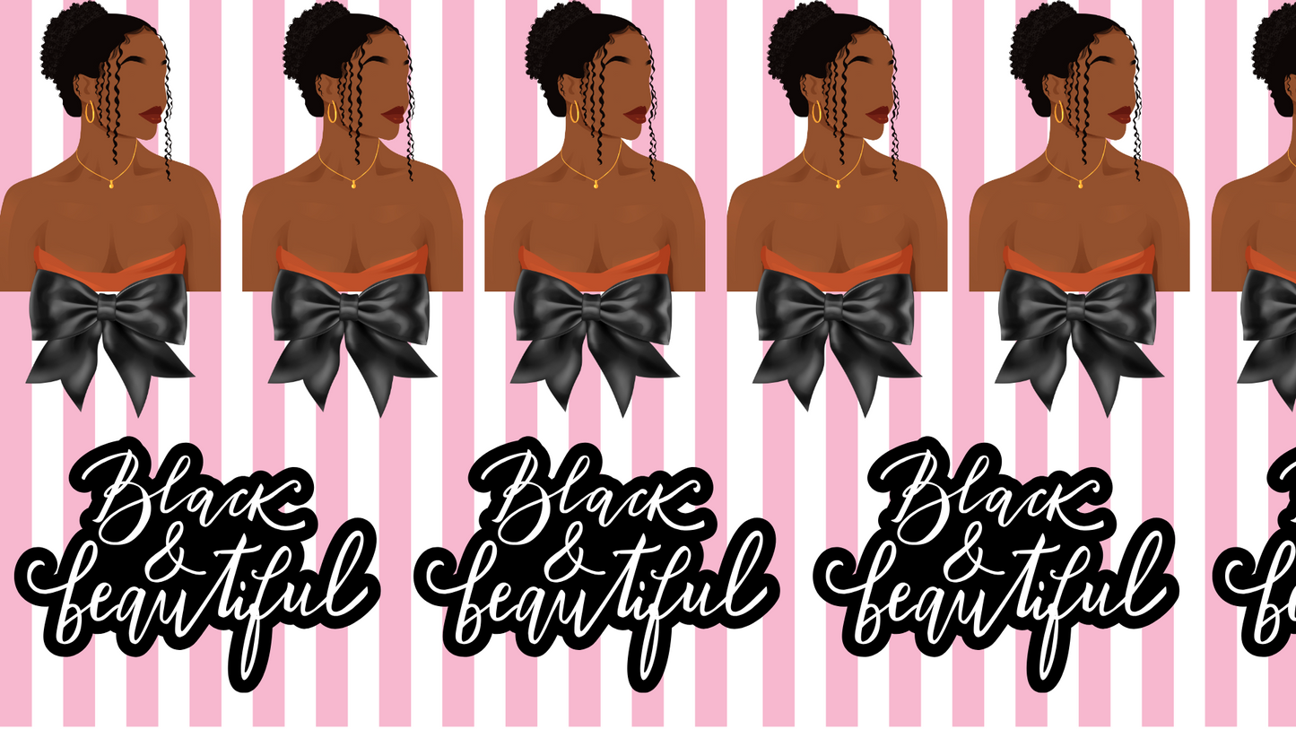 Black & Beautiful Stripes Luggage Covers