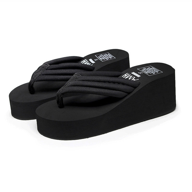 Women’s Fashion Sandals & Slippers – Herringbone Platform Design for Added Height & Style
