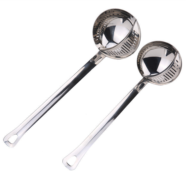 Stainless Steel Colander Spoon – Slotted Kitchen Strainer Ladle for Cooking & Serving