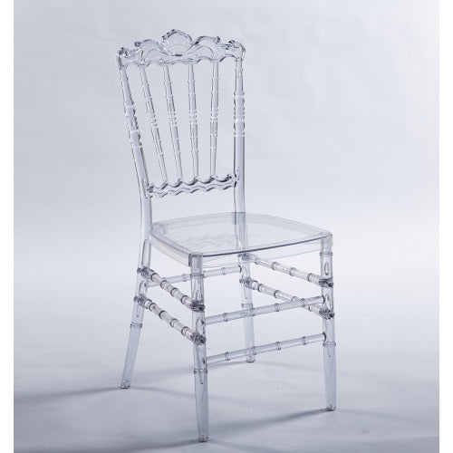 Set of 4 Elegant Dining Chairs – Welded Frame with Sleek Plastic Seats for Events & Special Occasions