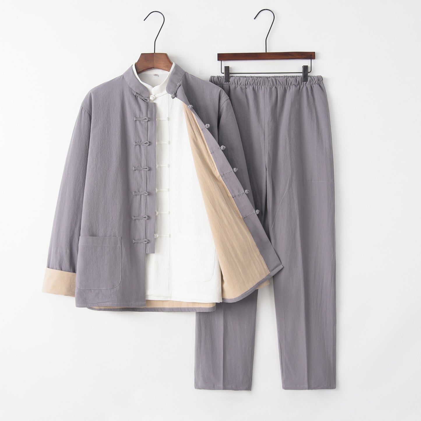 Men’s Slim Fit Cotton Linen Three-Piece Suit – Lightweight Fashion for Modern Gentlemen