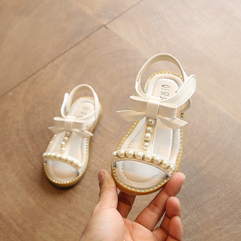 Girls' Summer Sandals – Princess Pearl Design