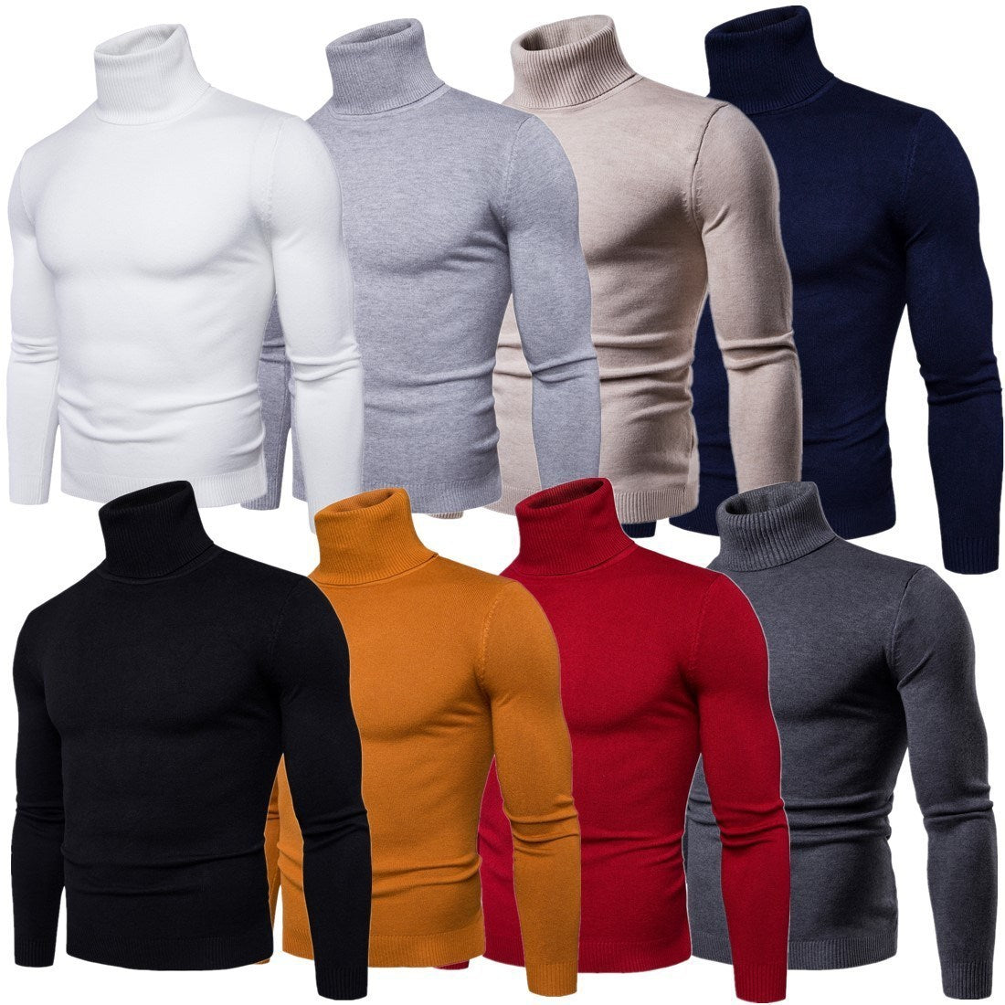 Men’s Thermal Turtleneck Sweater – Winter Warm Slim Fit Pullover