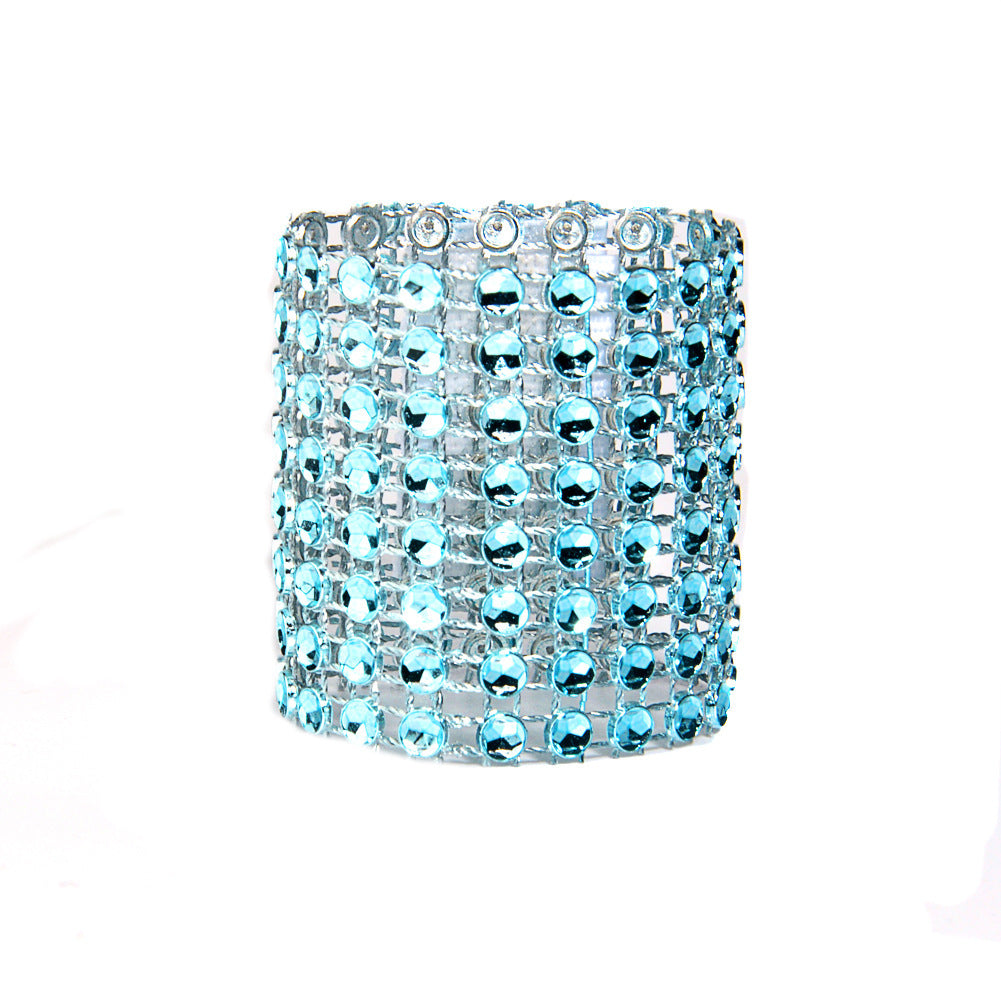 Net Drill Napkin Ring – Elegant Rhinestone-Inspired Holder for Hotel & Formal Table Settings