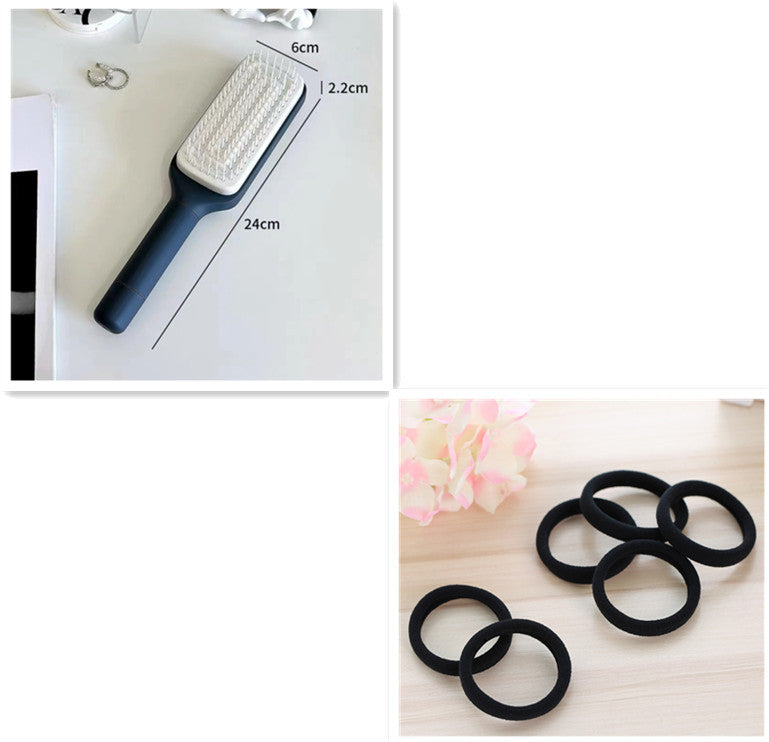 4-in-1 Self-Cleaning Hair Brush – Anti-Static Scalable Massage Comb with Rotating Lift Design
