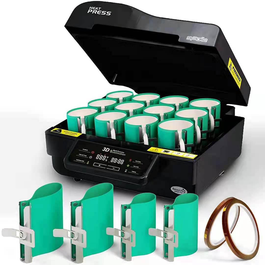 3D Thermal Transfer Silicone Fixtures – Vacuum Cup Molds for Sublimation Printing (Available in sizes for 11 oz, 12 oz, 15 oz, or 17 oz)