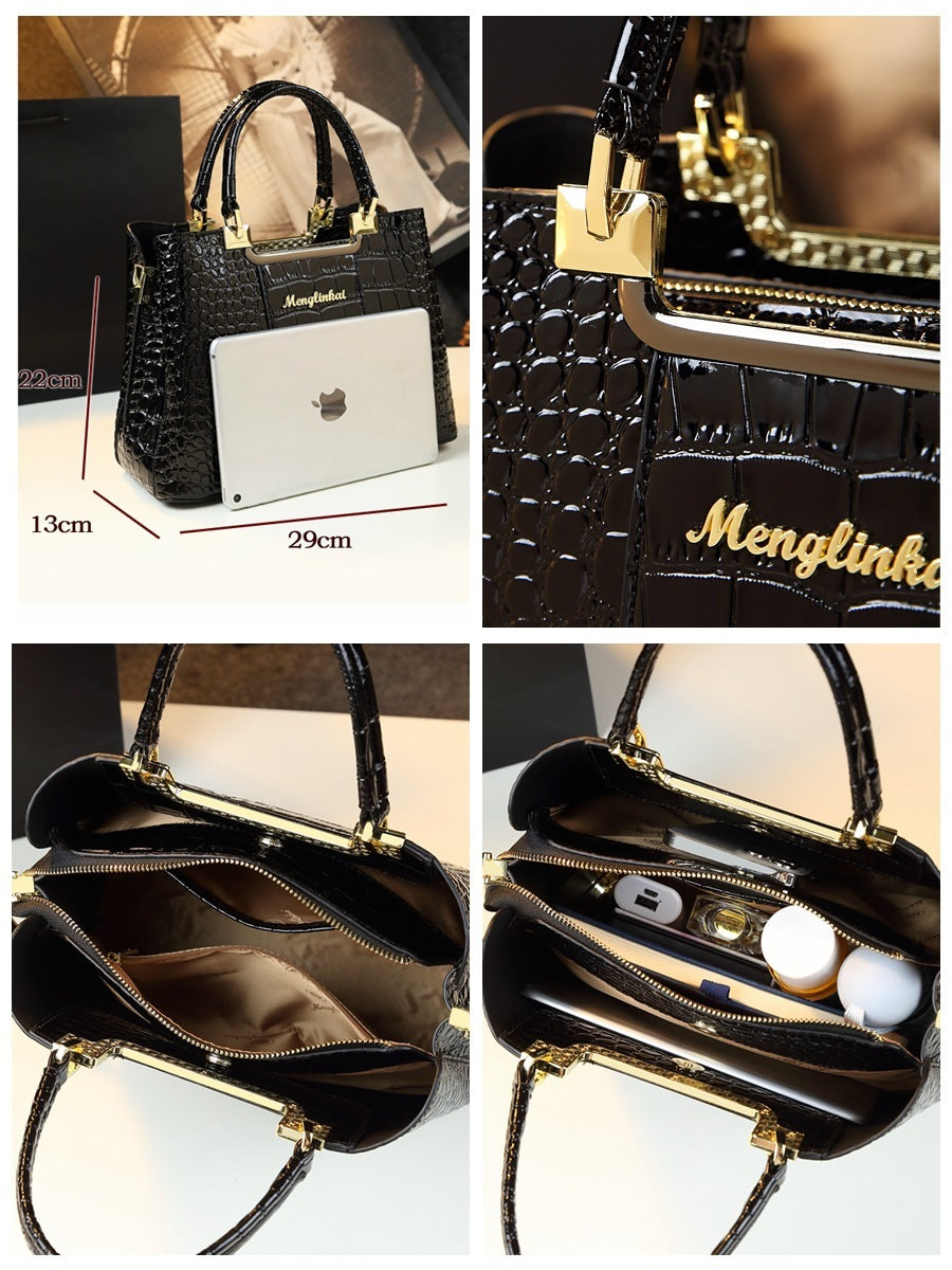 Fashion Print Handbag – Light Luxury Style with Elegant Design