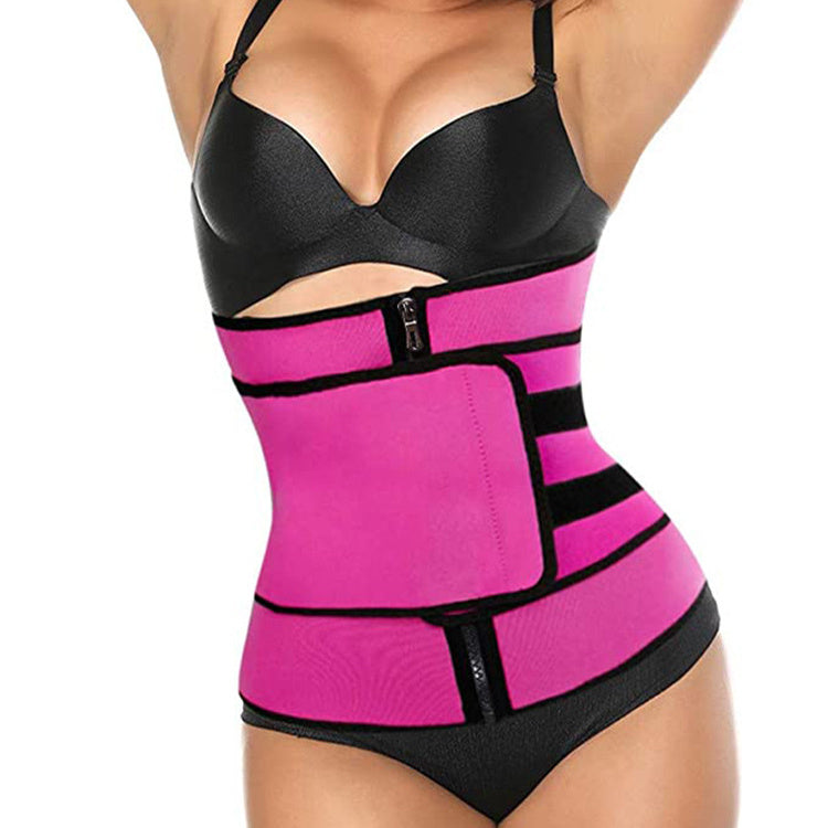 Women’s Tummy Sweat Shapewear Bodysuit – Waist Trainer Slimming Corset with 2-3 Adjustable Belts