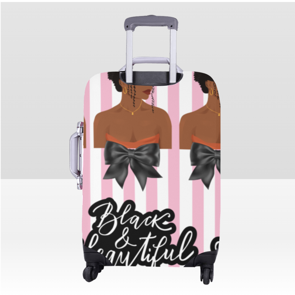 Black & Beautiful Stripes Luggage Covers