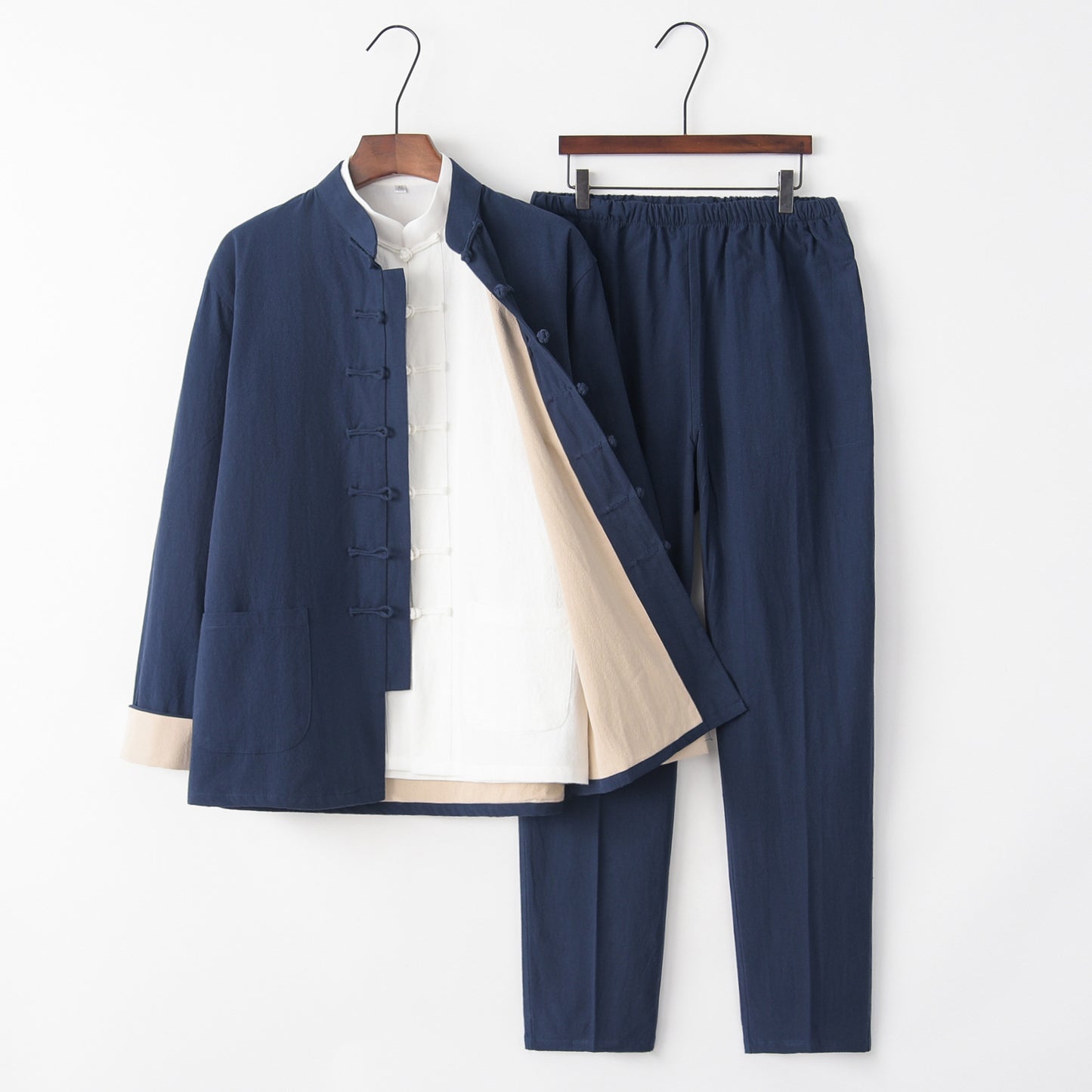 Men’s Slim Fit Cotton Linen Three-Piece Suit – Lightweight Fashion for Modern Gentlemen