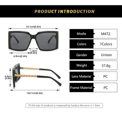 Catwalk-Inspired Light Luxury Sunglasses – Simple, Stylish Fashion Eyewear