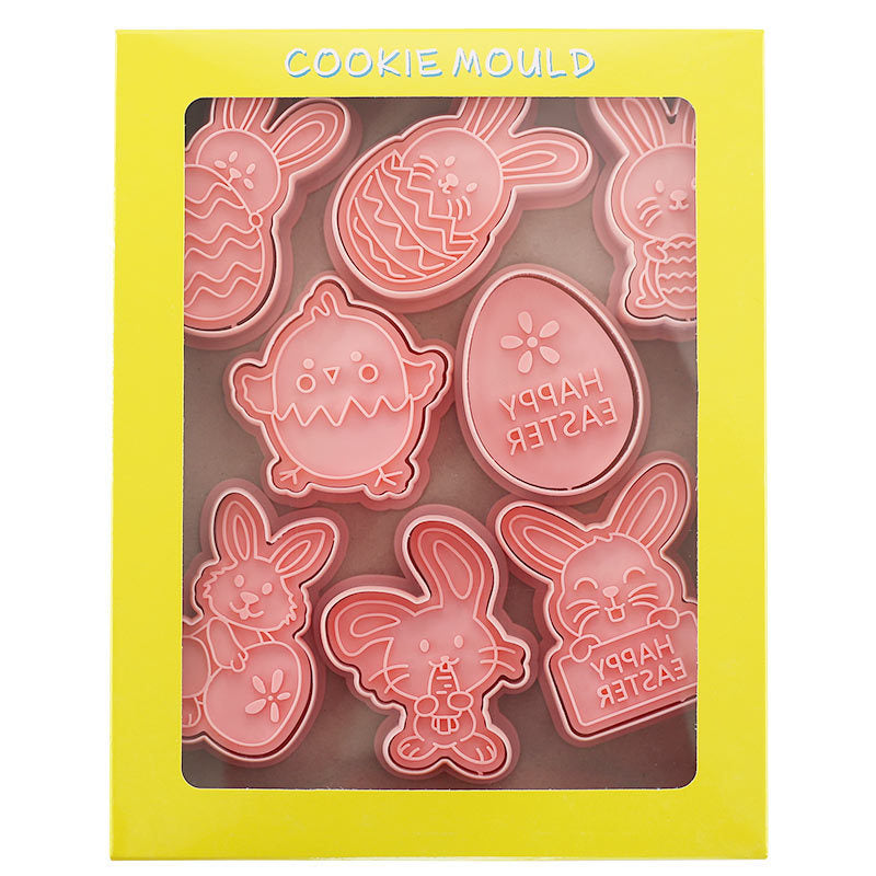 Easter Cookie Mold – Cartoon Bunny & Easter Egg Press for Holiday Baking
