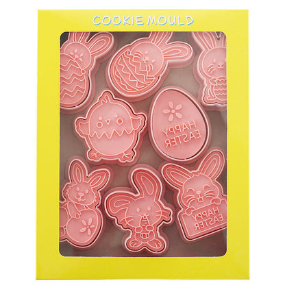 Easter Cookie Mold – Cartoon Bunny & Easter Egg Press for Holiday Baking