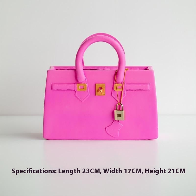 Fashion Purse Flower Vase Decoration – Unique Bag-Inspired Home Accent