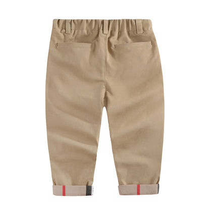 Play Plaid Boys' Casual Cotton Trousers