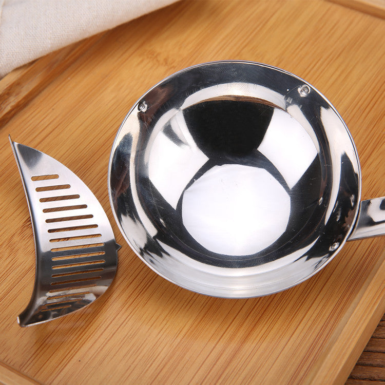 Stainless Steel Colander Spoon – Slotted Kitchen Strainer Ladle for Cooking & Serving