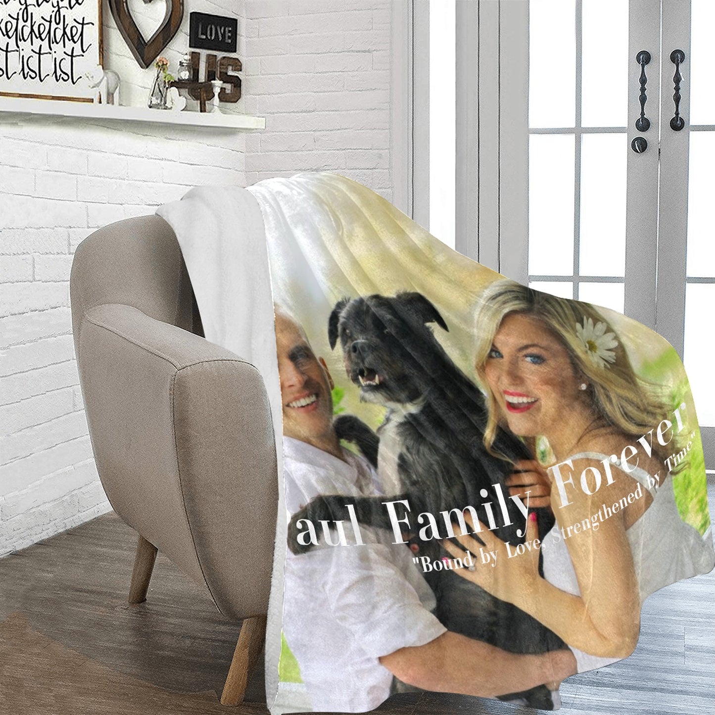 Family Forever Keepsake Photo Ultrasoft Microfleece Blanket 70" x 80" Ultra-Soft Micro Fleece Blanket 70''x80''