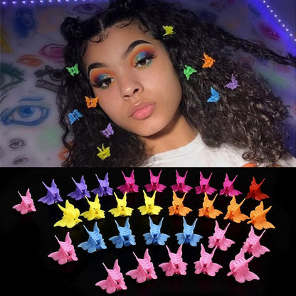 Mini Butterfly Hair Clips