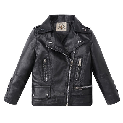 Children's Leather Fashion Boys/Girls Jacket