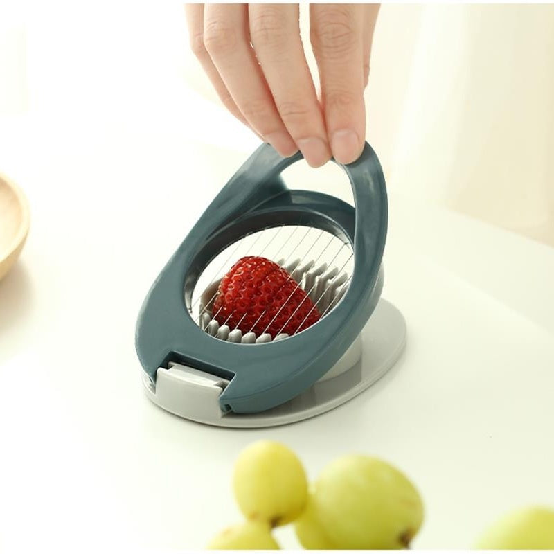 Multi-Function Egg & Fruit Slicer – Wire Pressing Kitchen Cutter for Quick & Easy Slicing
