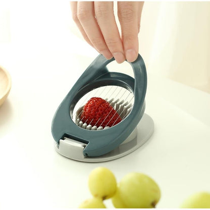 Multi-Function Egg & Fruit Slicer – Wire Pressing Kitchen Cutter for Quick & Easy Slicing