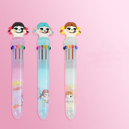 Multi-Color Ballpoint Pens – 10-in-1 Press Style