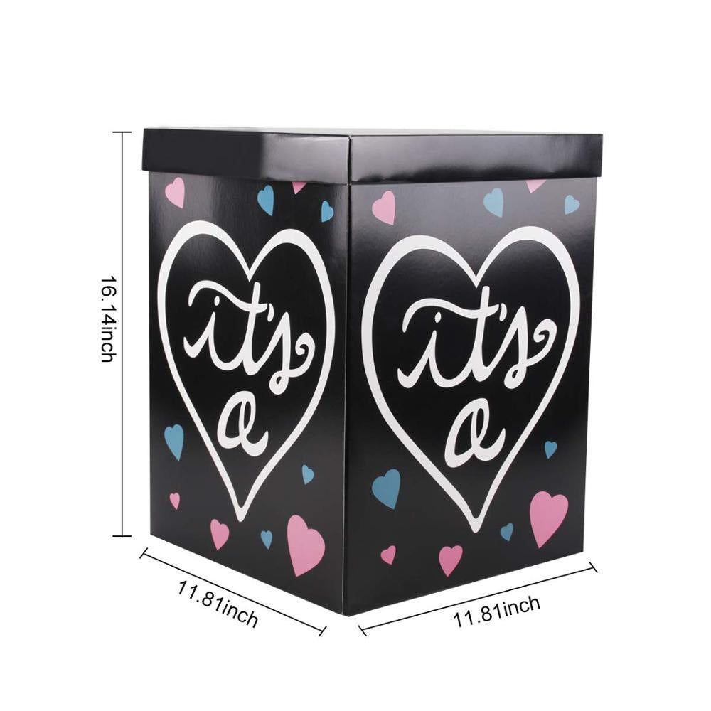 Gender Reveal Mystery Balloon Carton – Surprise Box for Boy or Girl Party Decorations