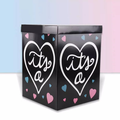 Gender Reveal Mystery Balloon Carton – Surprise Box for Boy or Girl Party Decorations