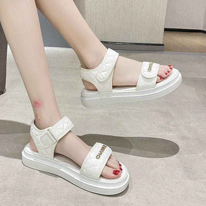 Fashion Velcro Student Shoes – Trendy Casual Footwear with Word Detail