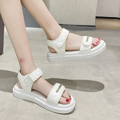 Fashion Velcro Student Shoes – Trendy Casual Footwear with Word Detail