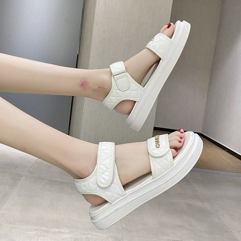 Fashion Velcro Student Shoes – Trendy Casual Footwear with Word Detail