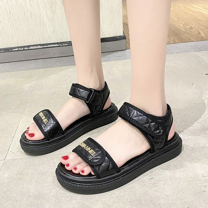 Fashion Velcro Student Shoes – Trendy Casual Footwear with Word Detail