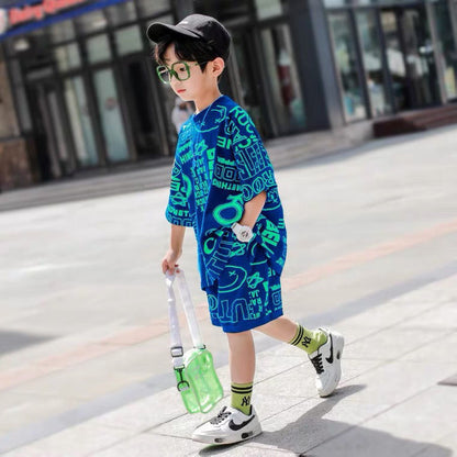 Boys' Western-Style Short-Sleeve Shirt – Casual & Fashionable Children's Clothing