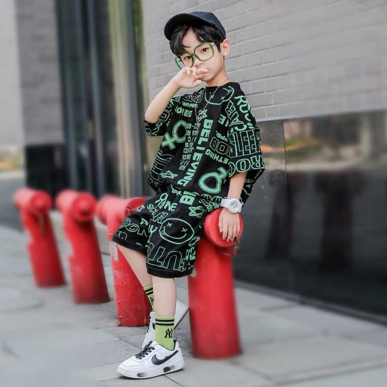 Boys' Western-Style Short-Sleeve Shirt – Casual & Fashionable Children's Clothing