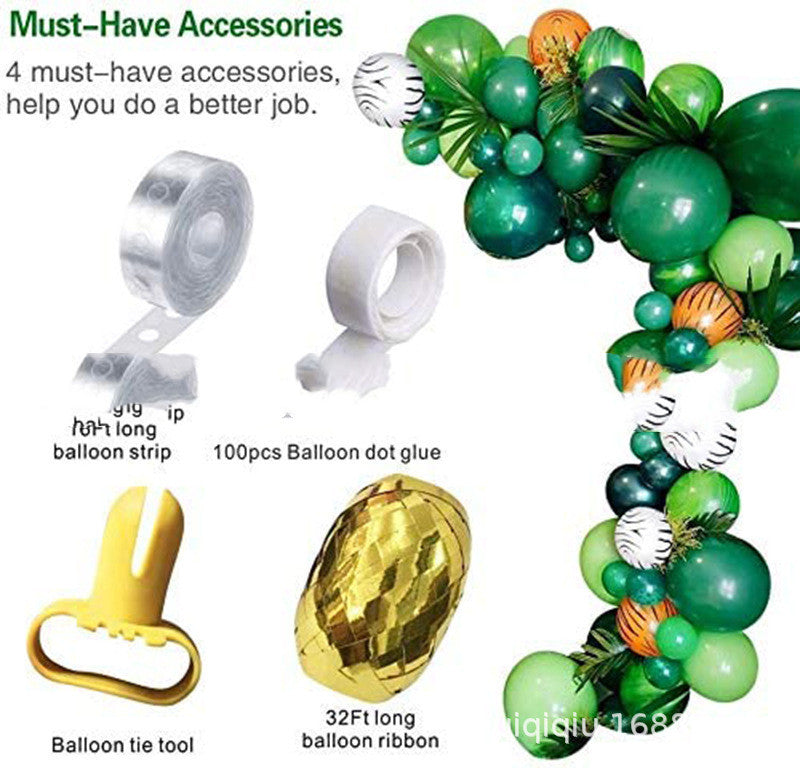 Jungle Theme Party Balloon Set – Safari Animal Balloon Decorations for Kids' Birthday & Baby Shower