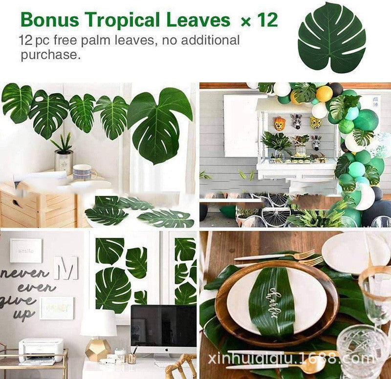 Jungle Theme Party Balloon Set – Safari Animal Balloon Decorations for Kids' Birthday & Baby Shower
