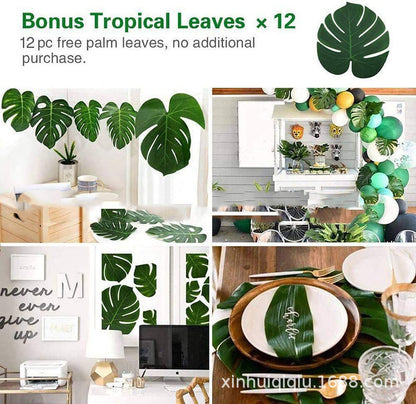 Jungle Theme Party Balloon Set – Safari Animal Balloon Decorations for Kids' Birthday & Baby Shower