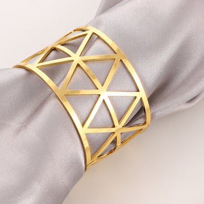 Prismatic Napkin Ring – Elegant Table Decor Accent (Sold Individually, No Packaging)