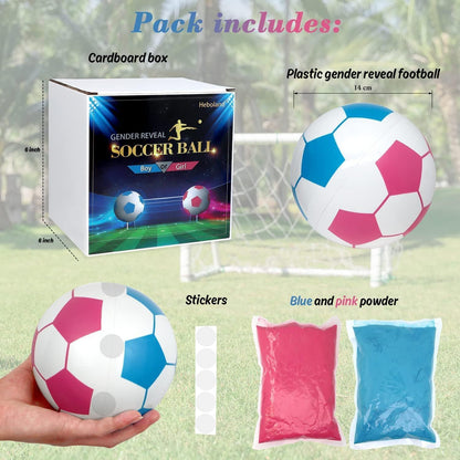 Gender Reveal Football – Blue & Pink Powder Explosion for Baby Gender Announcement