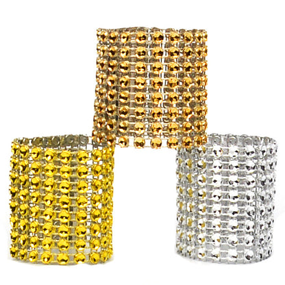 Net Drill Napkin Ring – Elegant Rhinestone-Inspired Holder for Hotel & Formal Table Settings