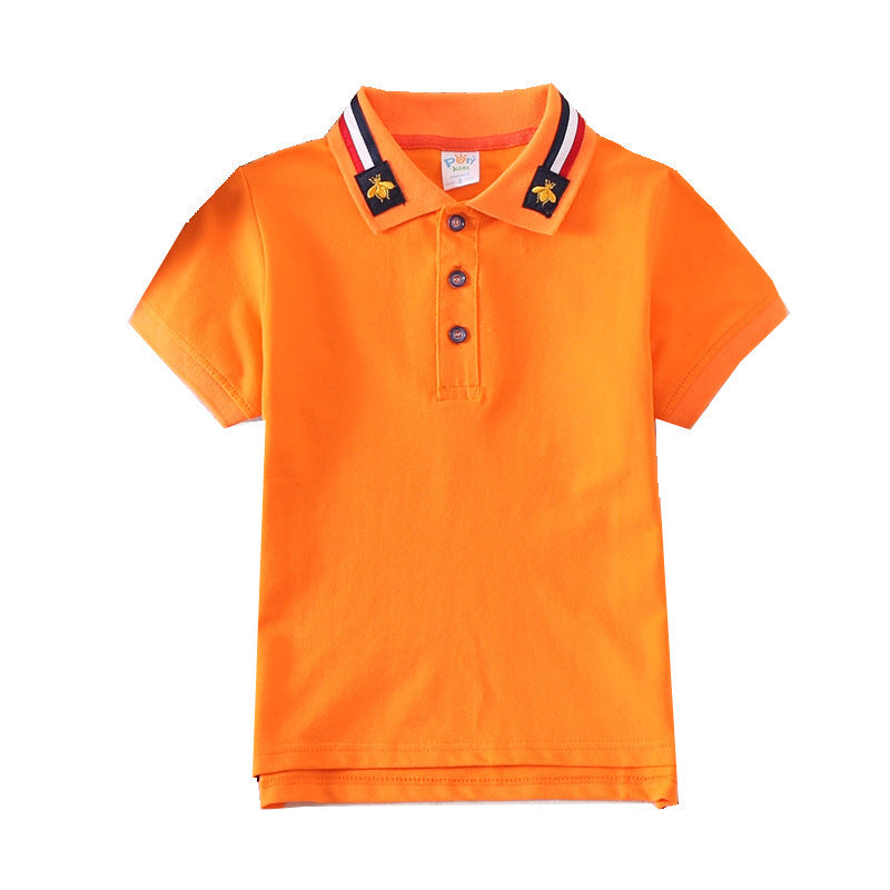 Boys' Bee Cotton Collar Shirt – Stylish Casual Shirt with Playful Detail
