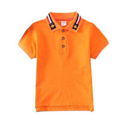 Boys' Bee Cotton Collar Shirt – Stylish Casual Shirt with Playful Detail